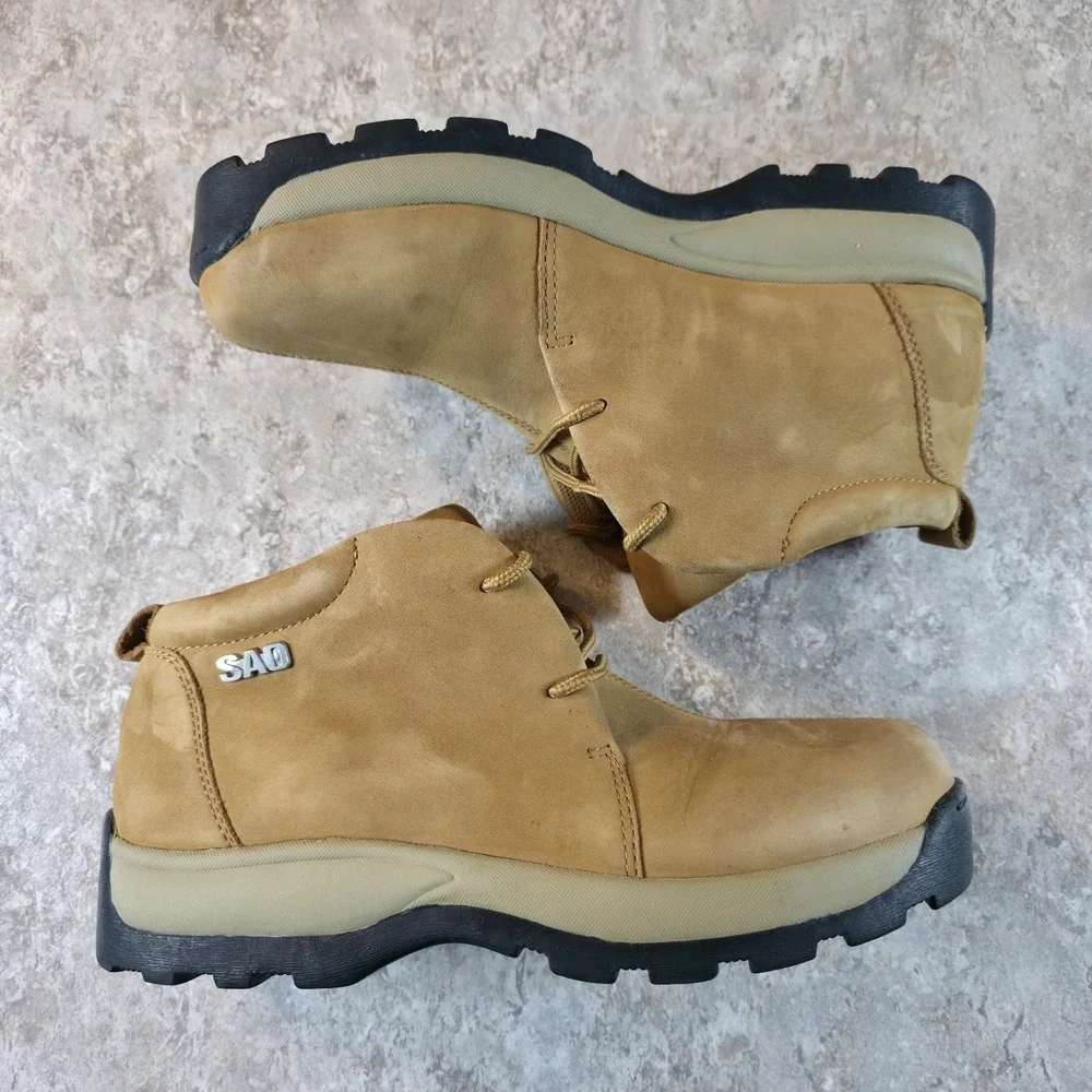 SAO By Stacy Adams Men's Wheat Nubuck Boots Leather Chukka Tan Size 11 M
